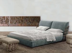 Cocoon Modern Bed by Gamma Italy Upholstered
