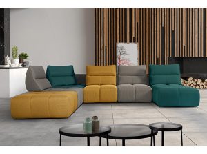 Como Noeme Modern Sectional Sofa front