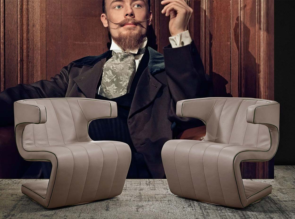 Dean Italian Accent Chair by Gamma Arredamenti set