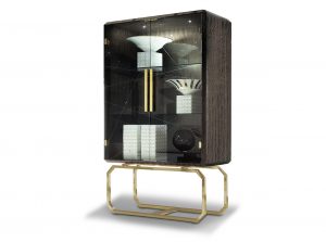 Infinity Glass Door Vitrine Curio China by Giorgio Collection