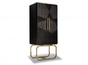 Infinity Wooden Door Vitrine Highboard Giorgio Collection Made in Italy