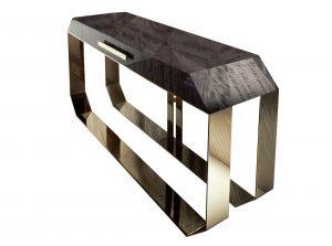 Infinity Wooden Top Console Table by Giorgio Collection Italy