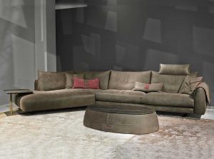 Karl Contemporary Sectional Sofa By Gamma Italy angled