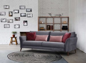 Norton Stella Modern Sectional Sofa European Sofa red