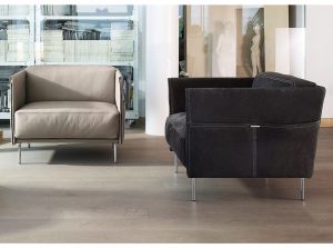 Trench Italian Accent Chair by Gamma Arredamenti side
