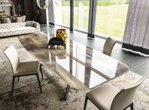 planer crystalart dining table by cattelan italia 1