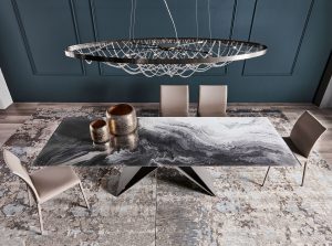 premier crystalart dining table by cattelan italia 1