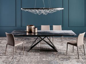 premier drive crystalart dining table by cattelan italia 1