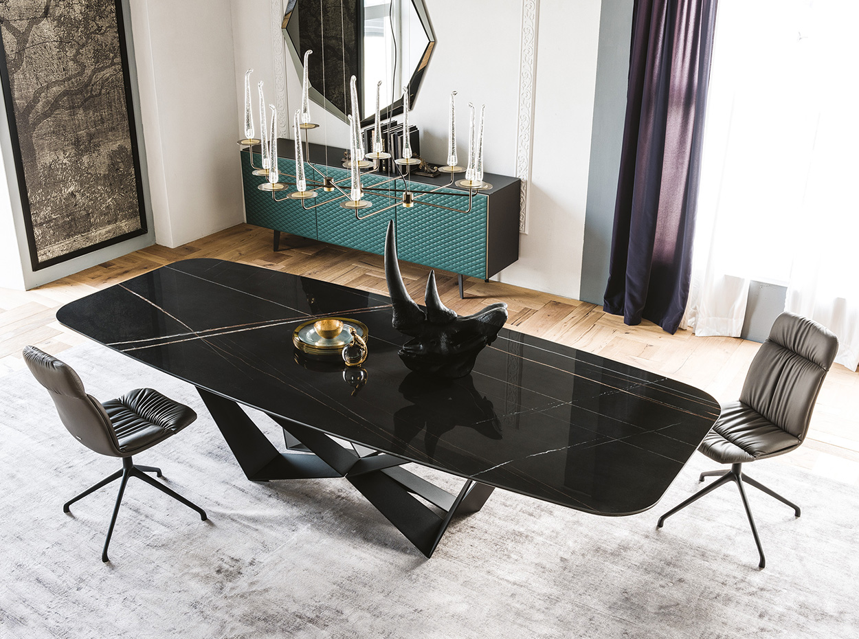 Skorpio Keramik Modern Dining Table by Cattelan Italia - MIG Furniture
