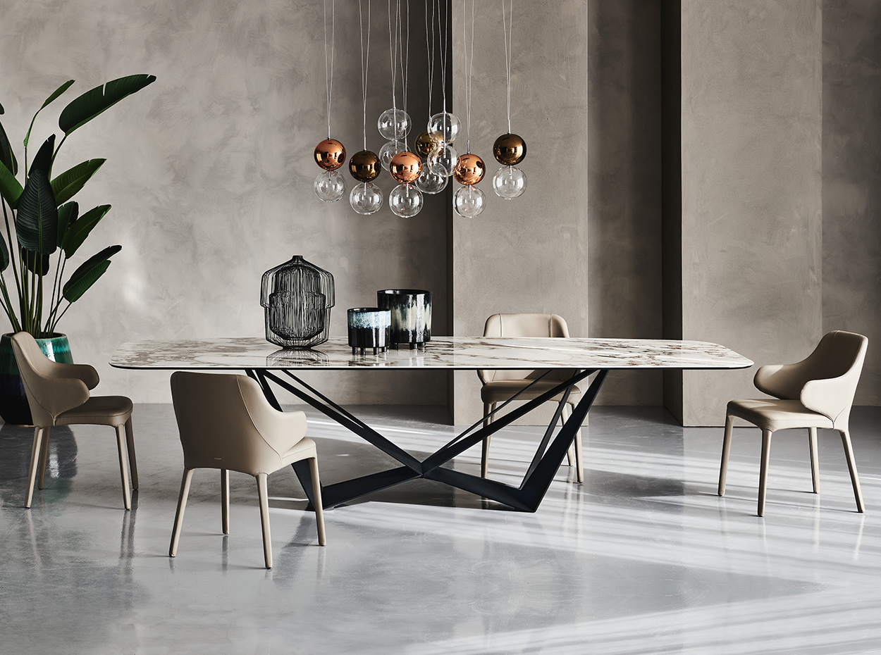 Skorpio Keramik Modern Dining Table by Cattelan Italia - MIG Furniture