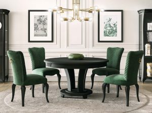 Carpanese Round Extendable Dining Table 2113 Heritage Collection