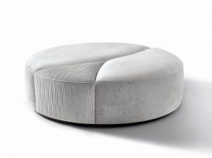 Giorgio Collection Mirage Round Italian Ottoman