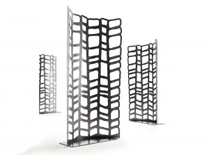 Giorgio Collection Room Divider Mirage Separe 3888 black nickel