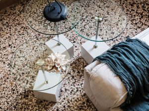 axo round glass end table cattelan italia 1
