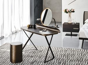 cocoon trousse leather office vanity desk cattelan italia 1
