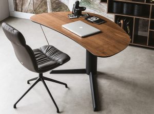 malibu wooden office table desk cattelan italia 1