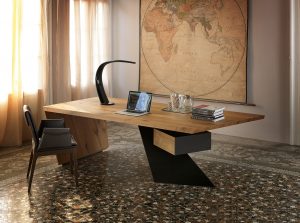 nasdaq wooden office table desk cattelan italia 1