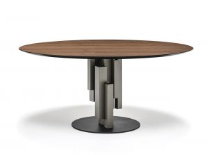 skyline round wood dining table by cattelan italia 1