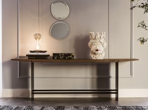 trevi modern wood console table cattelan italia 1