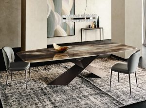 tyron crystalart dining table by cattelan italia 1