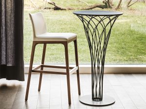 arcadia wooden upholstered counter bar stool cattelan italia 1