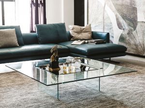 carre glass coffee table cattelan italia 1