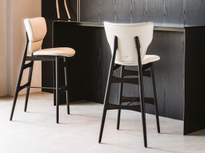 dumbo modern upholstered wooden counter bar stool cattelan italia 1