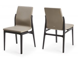ginevra upholstered wooden dining chair cattelan italia 1