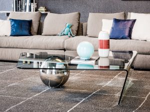 globe free shape glass coffee table cattelan italia 1