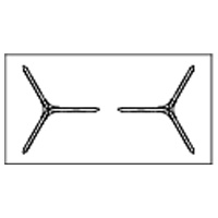 Rectangular Table W79″ (3-leg base)