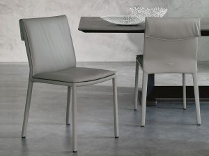 isabel leather upholstered dining chair cattelan italia 1