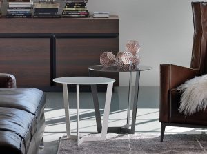 jolly end round glass end table cattelan italia 1