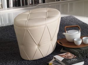 pinko oval upholstered pouf ottoman cattelan italia 1