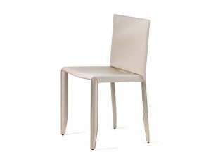 piuma upholstered leather dining chair cattelan italia 1