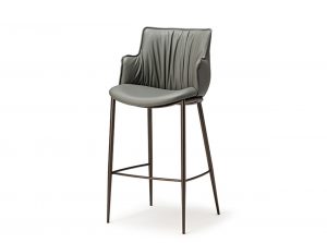 rihanna upholstered counter bar arm stool cattelan italia 1
