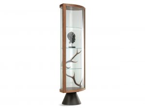 saba mobern glass curio display unit cattelan italia 1
