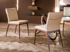 sofia modern upholstered wood dining chair cattelan italia 1