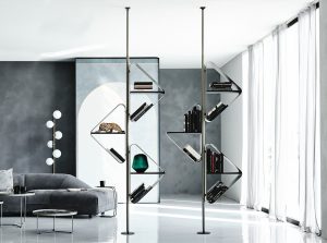 spinnaker bookcase mounted display unit cattelan italia 1