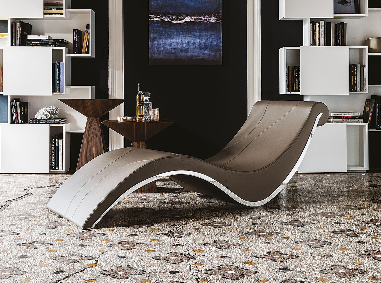 Sylvester Modern Chaise Lounge by Cattelan Italia