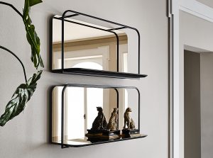 tresor wall mounted mirror shelf bookcase cattelan italia 1