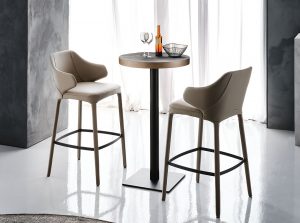 wanda upholstered counter bar arm stool cattelan italia 1