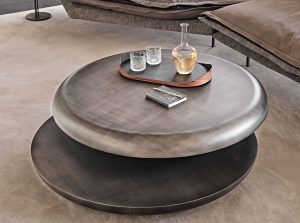yo yo brushed swivel coffee table cattelan italia 1