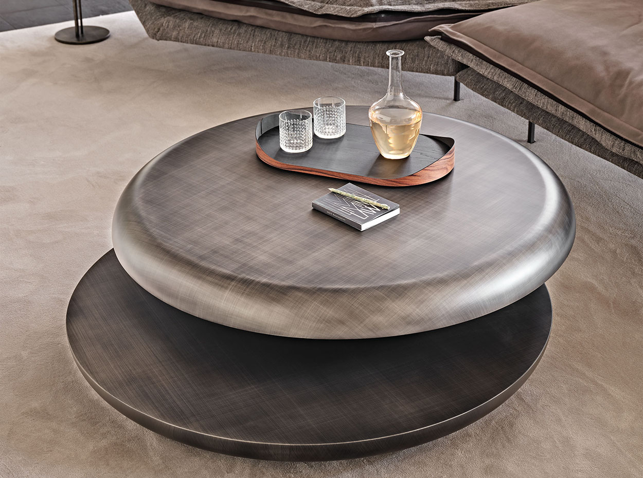 overfladisk Masaccio samfund Yo-Yo Brushed Swivel Coffee Table by Cattelan Italia - MIG Furniture