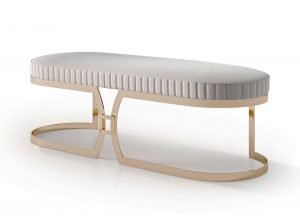 Carpanese Home Contemporary Bench 7387 Heritage Collection