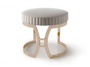 Carpanese Home Contemporary Pouf 7388 Contemporary Collection