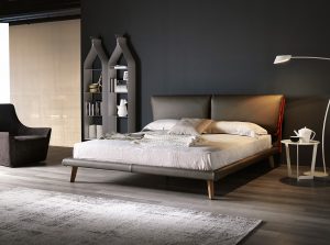 adam modern leather bed bedroom cattelan italia 1
