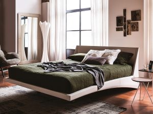 dylan modern upholstered leather bed cattelan italia 1