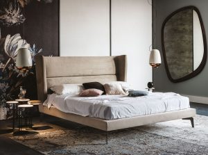 ludovik contemporary upholstered bed cattelan italia 1