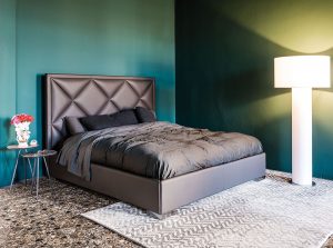 patrick modern leather upholstered bed cattelan italia 1