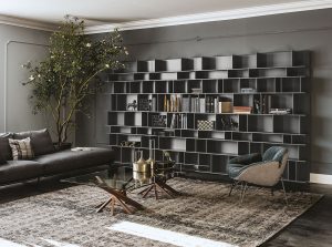 wally bookcase display unit cattelan italia 1